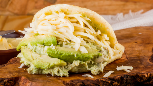 Avocado-Cheese Arepa